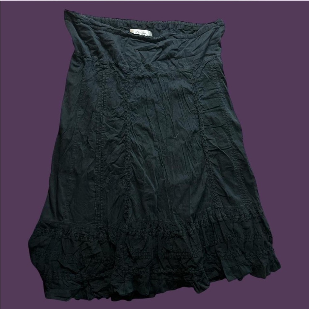 Vintage Y2K Old Navy Black Gothic A-Line Skirt